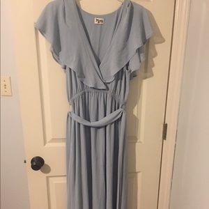 Show me Your Mumu Steel Blue Audrey Dress